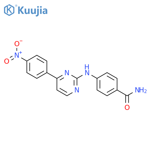 BENZAMIDE, 4-[[4-(4-NITROPHENYL)-2-PYRIMIDINYL]AMINO]- structure