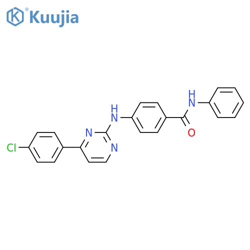 BENZAMIDE, 4-[[4-(4-CHLOROPHENYL)-2-PYRIMIDINYL]AMINO]-N-PHENYL- structure