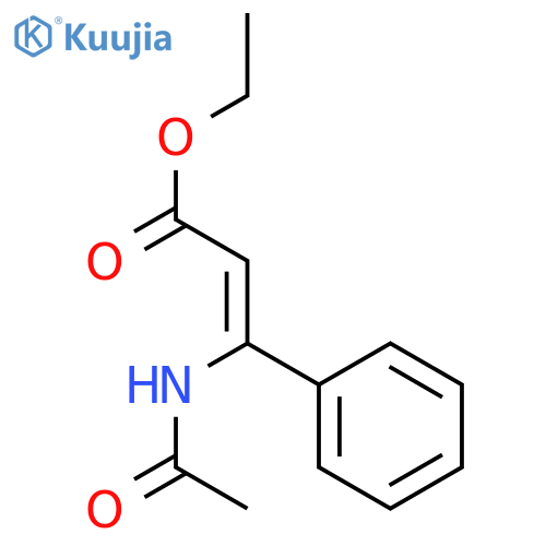 Ethyl 3-acetamido-3-phenylprop-2-enoate structure