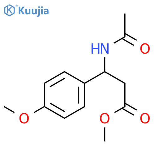 Methyl (S)-3-acetamido-3-(4-methoxyphenyl)propanoate structure