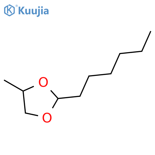 2-hexyl-4-methyl-1,3-dioxolane structure