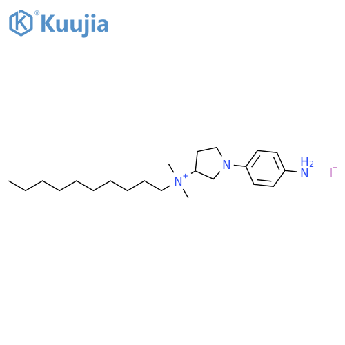 3-PYRROLIDINAMINIUM, 1-(4-AMINOPHENYL)-N-DECYL-N,N-DIMETHYL-, IODIDE structure