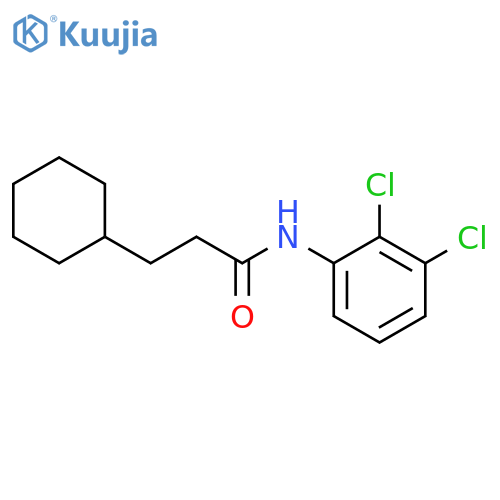 3-cyclohexyl-N-(2,3-dichlorophenyl)propanamide structure