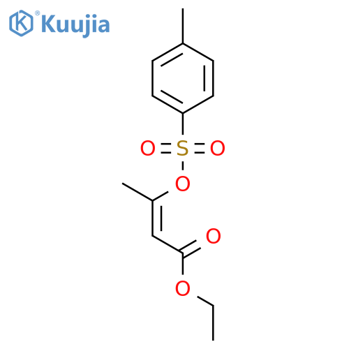 2-Butenoic acid, 3-[[(4-methylphenyl)sulfonyl]oxy]-, ethyl ester, (2E)- structure