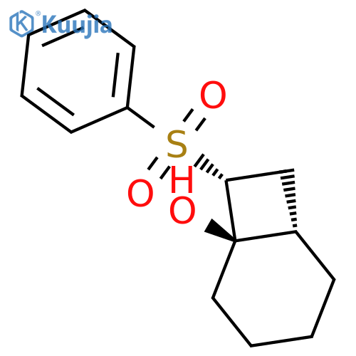 Bicyclo[4.2.0]octan-1-ol, 8-(phenylsulfonyl)-, (1R,6S,8R)-rel- structure