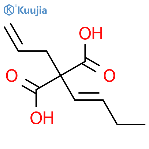 (1E)-but-1-en-1-yl(prop-2-en-1-yl)propanedioic acid structure