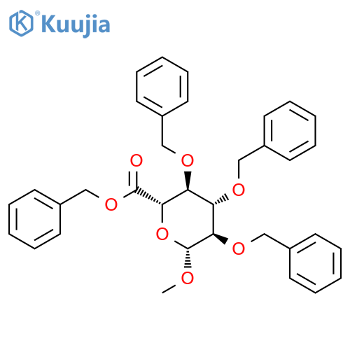 Methyl 2,3,4-Tri-O-benzyl-b-D-glucuronic Acid, Benzyl Ester structure