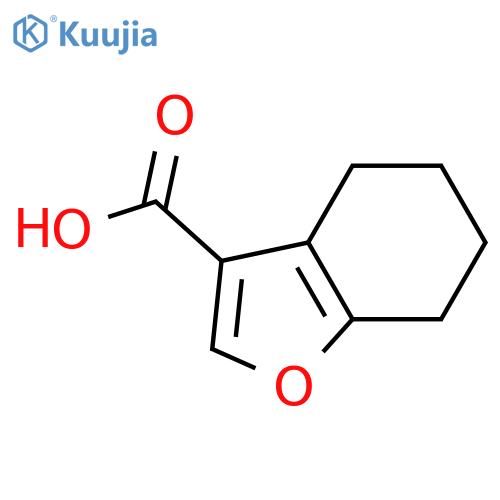 4,5,6,7-tetrahydro-1-benzofuran-3-carboxylic acid structure