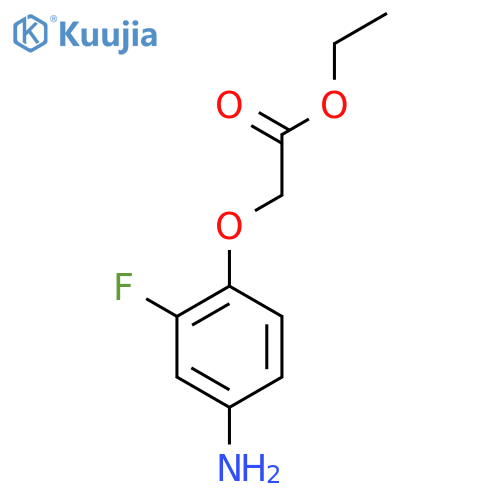 ACETIC ACID, (4-AMINO-2-FLUOROPHENOXY)-, ETHYL ESTER structure