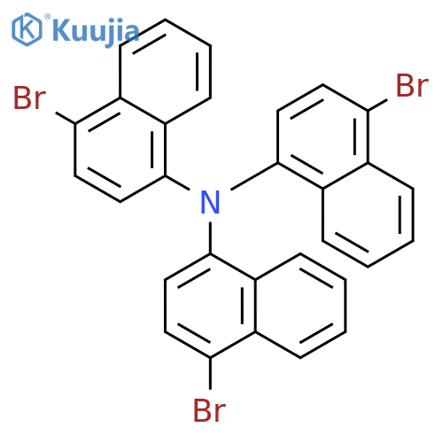 1-Naphthalenamine, 4-bromo-N,N-bis(4-bromo-1-naphthalenyl)- structure