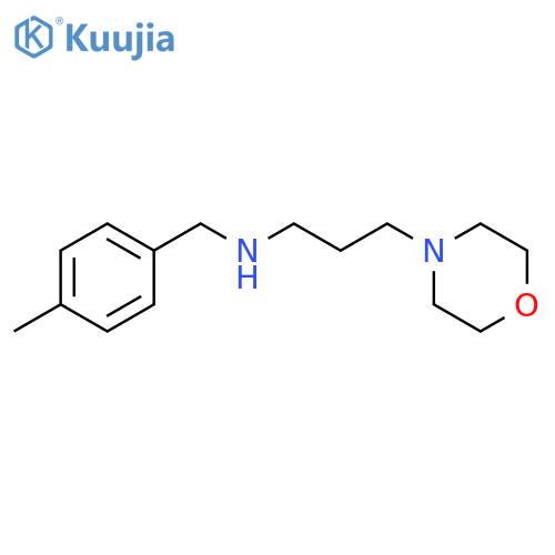 4-Morpholinepropanamine,N-[(4-methylphenyl)methyl]- structure