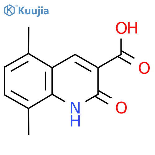 2-Hydroxy-5,8-dimethylquinoline-3-carboxylic acid structure