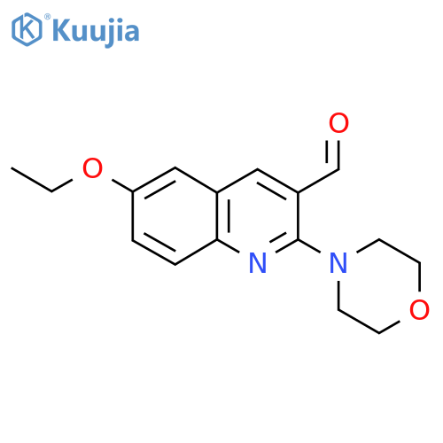 6-ethoxy-2-(morpholin-4-yl)quinoline-3-carbaldehyde structure