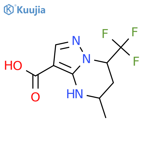 5-Methyl-7-(trifluoromethyl)-4,5,6,7-tetrahydropyrazolo1,5-apyrimidine-3-carboxylic Acid structure