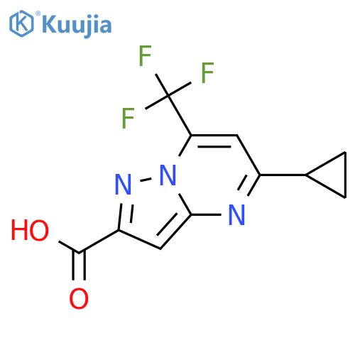 5-Cyclopropyl-7-(Trifluoromethyl)Pyrazolo1,5-APyrimidine-2-Carboxylic Acid structure