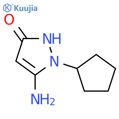 5-Amino-1-cyclopentyl-1H-pyrazol-3-ol structure
