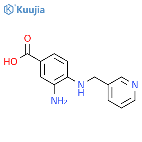 3-Amino-4-(pyridin-3-ylmethyl)aminobenzoic Acid structure