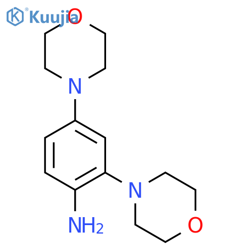 2,4-di-morpholin-4-yl-phenylamine structure