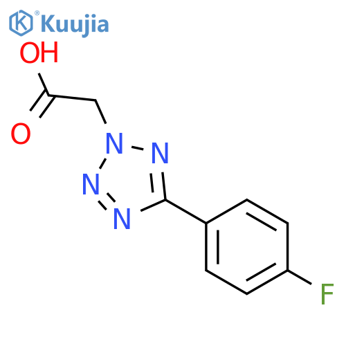5-(4-fluorophenyl)-2H-tetrazol-2-ylacetic Acid structure