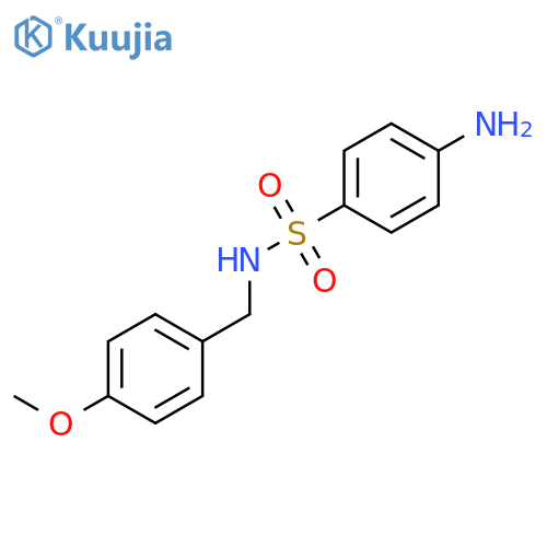 4-amino-N-[(4-methoxyphenyl)methyl]benzene-1-sulfonamide structure