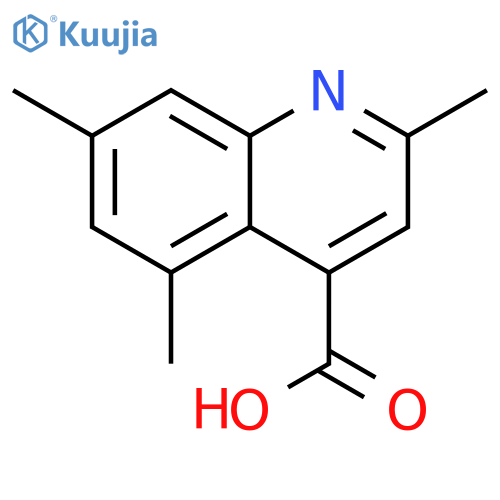 2,5,7-Trimethyl-4-quinolinecarboxylic Acid Hydrate structure