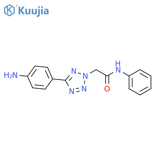 2-[5-(4-amino-phenyl)-tetrazol-2-yl]-n-phenyl-acetamide structure