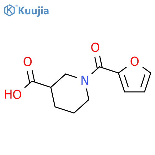 1-(furan-2-carbonyl)piperidine-3-carboxylic Acid structure