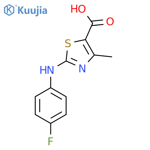 2-[(4-fluorophenyl)amino]-4-methyl-1,3-thiazole-5-carboxylic Acid structure