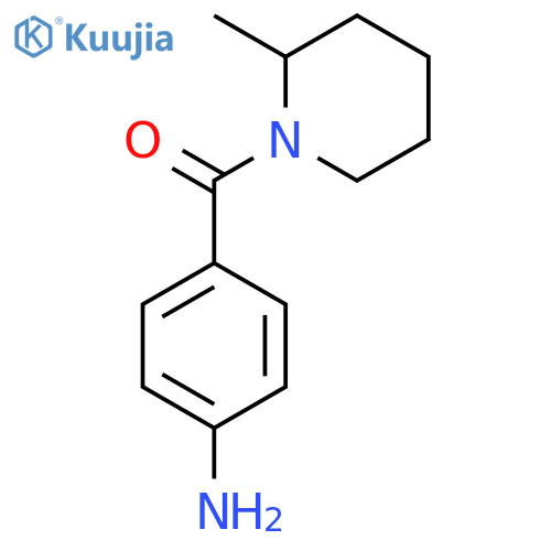 {4-(2-methylpiperidin-1-yl)carbonylphenyl}amine structure