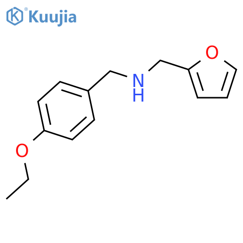 (4-Ethoxyphenyl)methyl(furan-2-ylmethyl)amine structure