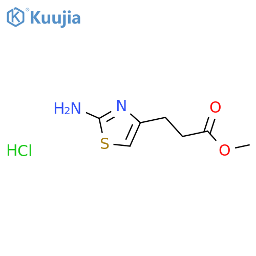 methyl 3-(2-amino-1,3-thiazol-4-yl)propanoate hydrochloride structure