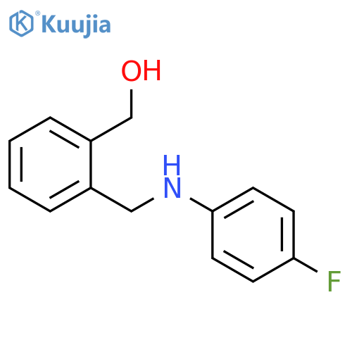 (2-{(4-Fluorophenyl)aminomethyl}phenyl)methanol structure
