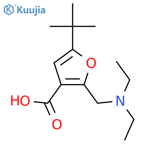 5-tert-Butyl-2-diethylaminomethyl-furan-3-carboxylic Acid Hydrochloride structure