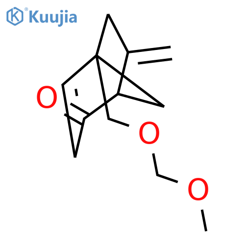 Bicyclo[3.2.1]oct-3-en-2-one, 5-[(methoxymethoxy)methyl]-7-methylene- structure
