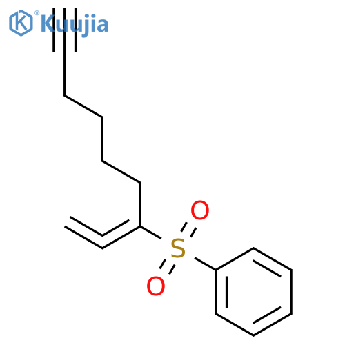 Benzene, [(1-ethenylidene-6-heptynyl)sulfonyl]- structure