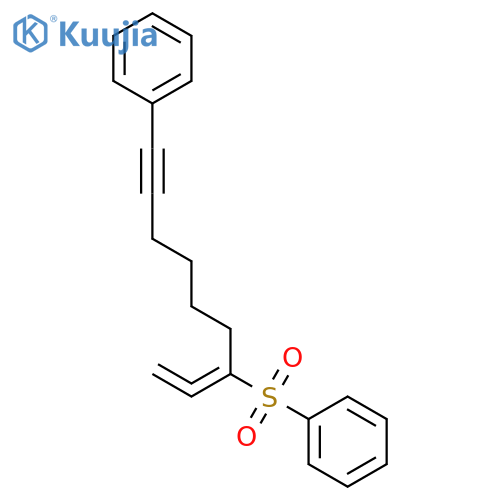 BENZENE, [(1-ETHENYLIDENE-7-PHENYL-6-HEPTYNYL)SULFONYL]- structure