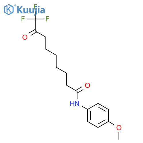 NONANAMIDE, 9,9,9-TRIFLUORO-N-(4-METHOXYPHENYL)-8-OXO- structure