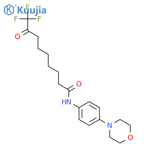 NONANAMIDE, 9,9,9-TRIFLUORO-N-[4-(4-MORPHOLINYL)PHENYL]-8-OXO- structure