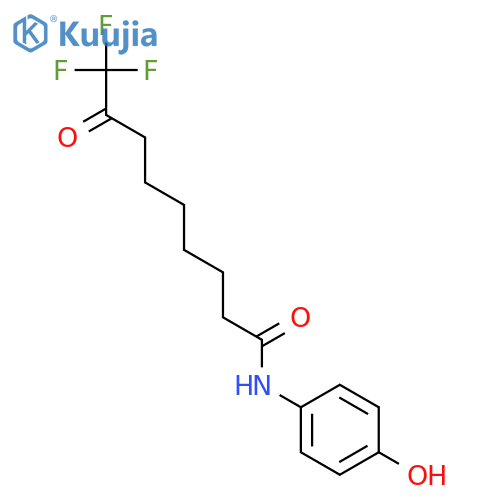 Nonanamide, 9,9,9-trifluoro-N-(4-hydroxyphenyl)-8-oxo- structure