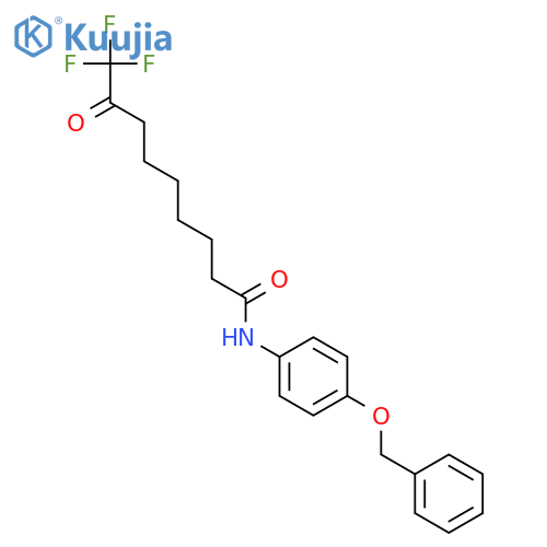 Nonanamide, 9,9,9-trifluoro-8-oxo-N-[4-(phenylmethoxy)phenyl]- structure