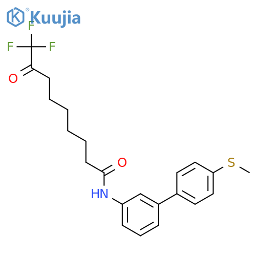 Nonanamide, 9,9,9-trifluoro-N-[4'-(methylthio)[1,1'-biphenyl]-3-yl]-8-oxo- structure