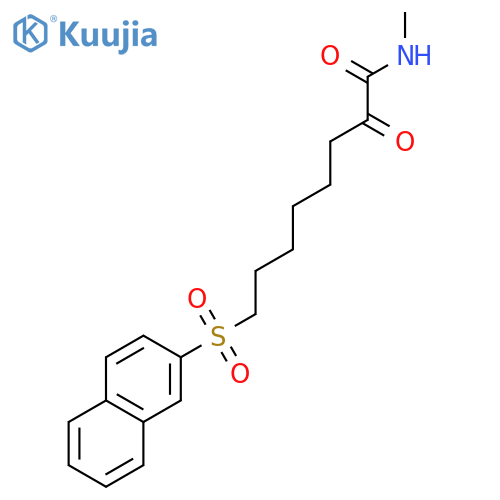 Octanamide, N-methyl-8-(2-naphthalenylsulfonyl)-2-oxo- structure