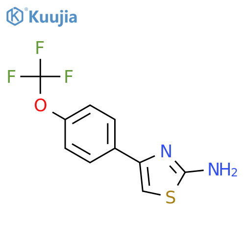 4-[4-(trifluoromethoxy)phenyl]-1,3-thiazol-2-amine structure