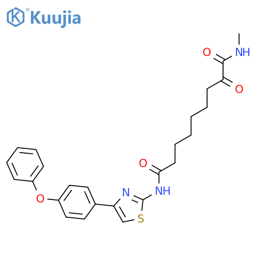 Nonanediamide, N1-methyl-2-oxo-N9-[4-(4-phenoxyphenyl)-2-thiazolyl]- structure