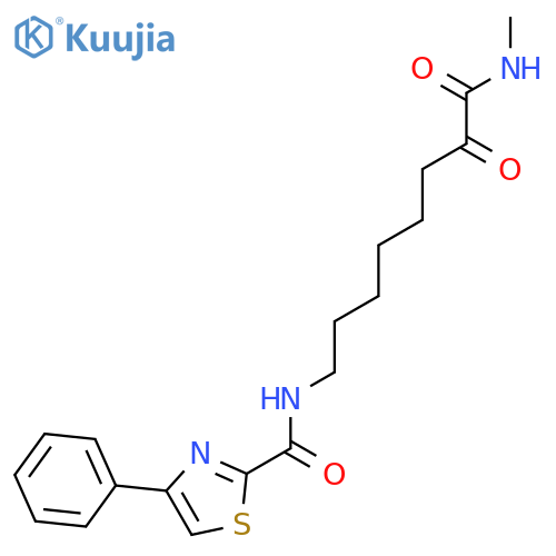 2-Thiazolecarboxamide, N-[8-(methylamino)-7,8-dioxooctyl]-4-phenyl- structure