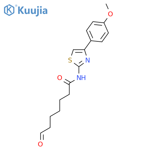 HEPTANAMIDE, N-[4-(4-METHOXYPHENYL)-2-THIAZOLYL]-7-OXO- structure