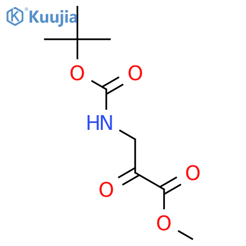 Methyl 3-((tert-butoxycarbonyl)amino)-2-oxopropanoate structure