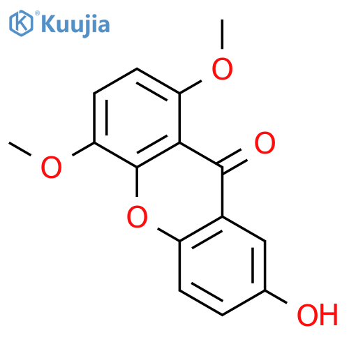 9H-XANTHEN-9-ONE, 7-HYDROXY-1,4-DIMETHOXY- structure