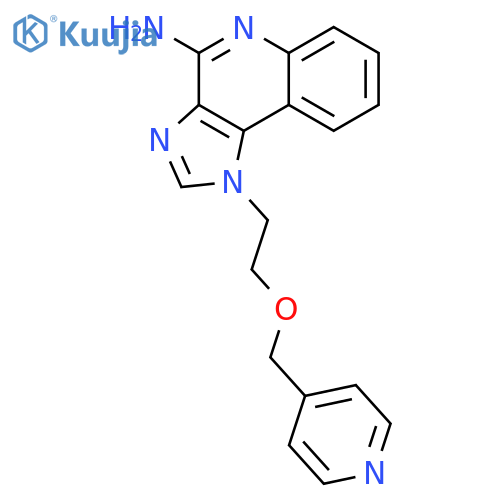 1H-IMIDAZO[4,5-C]QUINOLIN-4-AMINE, 1-[2-(4-PYRIDINYLMETHOXY)ETHYL]- structure
