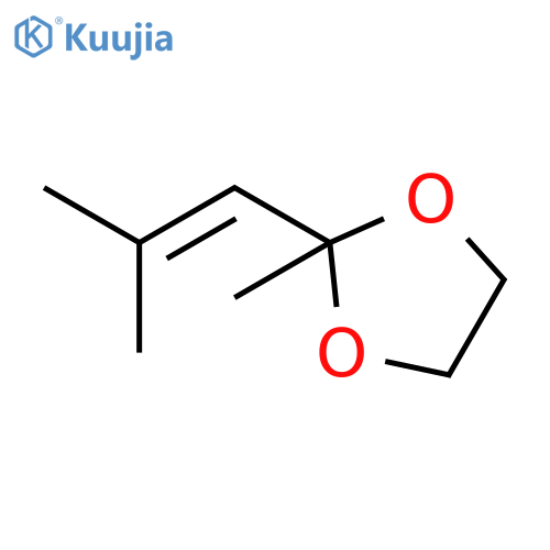 1,3-Dioxolane, 2-methyl-2-(2-methyl-1-propenyl)- structure
